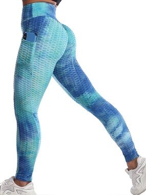 Leggings tie dye blue